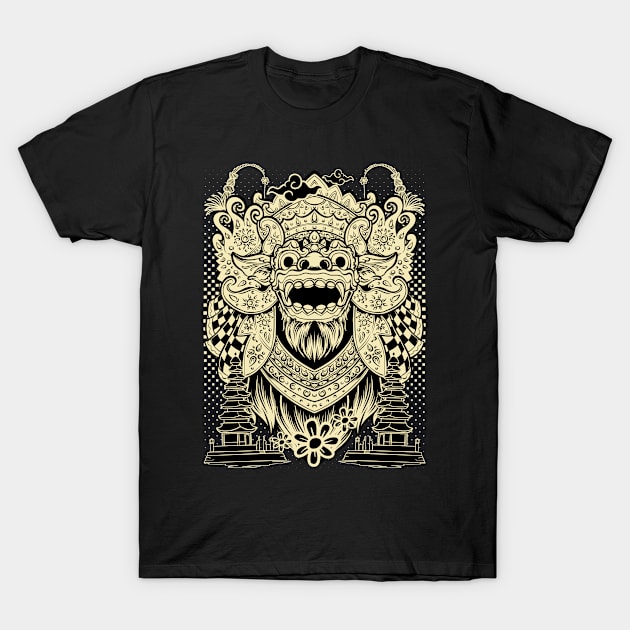 Barong Bali Ilustration 07 T-Shirt by disraya